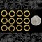 16mm Open Floral Patterned Etched Steampunk Raw Brass Wheels Gears Charms - Set of Twelve - B-PG09